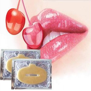 Fabrikspris!! Kollagen Crystal Protein Guld Läppmask Fuktgivande Lip Film För Vinter Crystal Collagen Lip Mask Gratis Shippig DHL 2000PCS