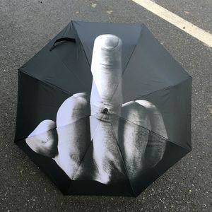 Wholesale finger umbrella for sale - Group buy Lightweight Middle Finger Print pocket compact folds Umbrella Fashion man personality umbrella