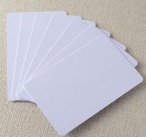 100pcs High Technology Chip RFID FM11RF08 F08 13.56MHZ IC Proximity blank cards Readable Writable Rewrite for Access Control white card