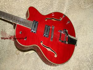 Chitarre di alta qualità della chitarra di jazz della chitarra elettrica del falco rosso 6120 del negozio su ordinazione Trasporto libero