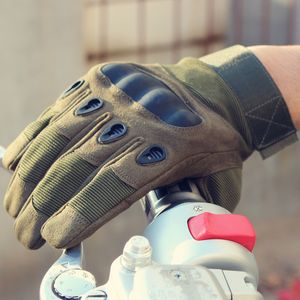 جودة قفازات الدراجات النارية العسكرية كاملة الإصبع في الهواء الطلق سباق الدراجات النارية موتوكروس معدات الواقية القفازات القابلة للتنفس 179n