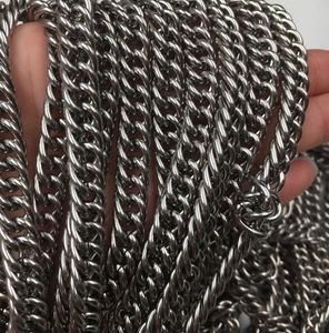 5 metri/lotto Vendita diretta in fabbrica Ricerca di gioielli Pesante 8.8mm Curb Link Chain Gioielli in acciaio inossidabile DIY SILVR