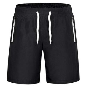 HOT 2017 Summer Outdoor Sport Solid Fitness Thin Fake Zipper Pocket Shorts Baggy Beach Shorts Men Drawstring Short Trousers boardshorts