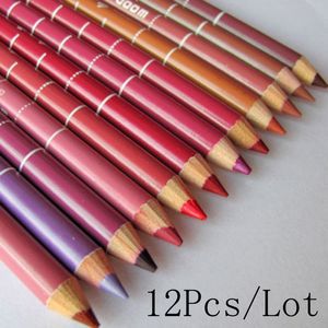 All'ingrosso- 12 Pz / lotto Matita per labbra professionale professionale per matita per labbra impermeabile 15 cm 12 colori per set NXH01225