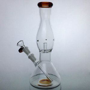 10'' thick glass bong beaker bong water pipe bongs heady old school glass watrer bongs Beaker Base Bong Color Accent on Flared Mouthpiece waterpipe