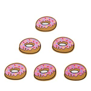 10 st Donuts Patches Badges för Kläder Broderad Patch Applique Iron Sy på DIY Patches Sy Tillbehör för kläder