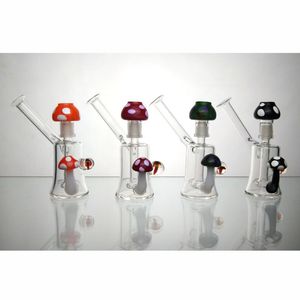 Bongöl RGS Glass Bongs Rigs Öl Tupf 5 '' Glass Bubbler farbenfrohe Pilz Mini Bong Dab Rigglas Wasser Bongs Kopfige Glasrohre Bongs