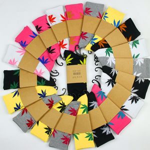 33Colors christmas plantlife socks for men women high quality cotton socks skateboard hiphop maple leaf sport socks wholesale Free DHL Fedex