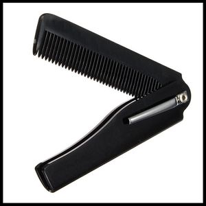 Wholesale- New Style 1pcs Hair Beauty Folding Moustache & Beard Comb Hand Made Tools For Men Women