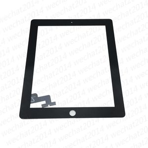 Szklany panel ekranu dotykowego z digitizer do iPada 2 3 4 czarno-biała wysyłka DHL