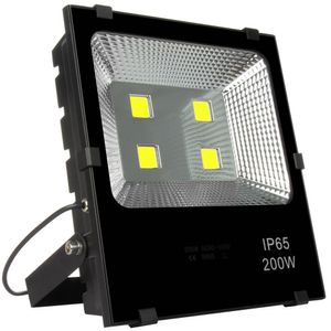 Floodlights Vit 200W LED Flood Lights AC 110-240V Utomhusbelysning Vattentät IP65 Spotlight vägglampa projektorer