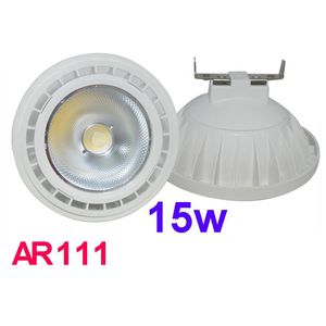 AR111 LED G53 E27 GU10 15W LED-strålkastare Taklampa Dimbar QR111 Varmkylv vit LED-lampor 110V 220V CE RoHS ul