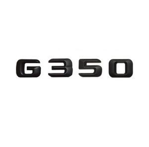 Número preto letras Carro de tronco emblema emblema adesivo para Mercedes Benz G Class G350