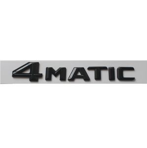 Glans svart 4 Matic Letters Trunk Emblem Badge Klistermärke för Mercedes Benz 4matisk