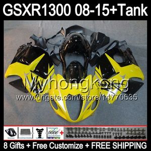 8gifts для Suzuki GSXR1300 Хаябуса 2008 2009 2010 2011 лоск желтый 14MY236 GSXR-1300 1300 GSXR системы GSX Р1300 2012 2013 2014 2015 черный обтекатель