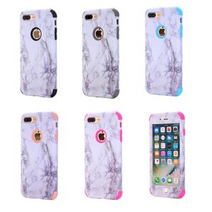 Wholesale iphone 7 cell phone case for sale - Group buy 2017 New case For Apple iphone plus silicone soft TPU hard PC case cell phone cases in marble grain shell