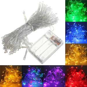 Umlight1688 AA batteriebetriebene Lichterkette, 2 m, 20 LEDs, 4 m, 40 LEDs, 5 m, 50 LEDs, LED-Kupferdraht, Lichterkette für Weihnachten, Zuhause, Party