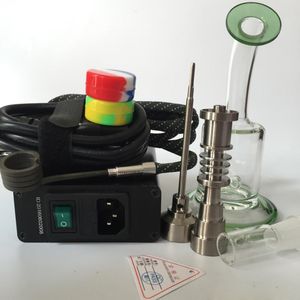 Elektrische Nail Kit Digitale Dabbing Nail Coil Heater Pid DAB RIGHT MET HOPKELE FAB EGE Recycler Glas Bong Olierouts
