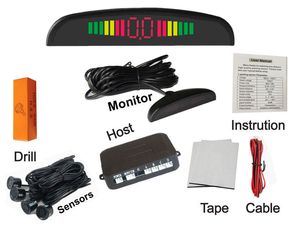 20pcs MM LED Parking Sensor Rader Bibi Sound Alarm Car Reversing Aid Sensors with Drill Multiple Colors PZ300 LCD Parking Assistance