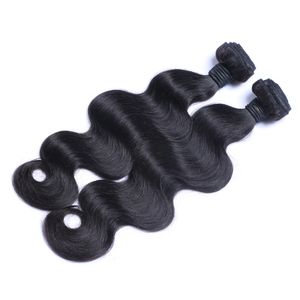 Brasiliansk kroppsvåg Virgin Human Hair Obehandlat Remy Hair Weaves Double Weft 100g / Bundle 2Bundle / Lot Hair Extensions