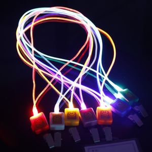 LED light emitting 8 color tag rope rope lanyard spot wholesale brand props good cheer