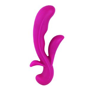 Wasserdichtes volles Silikon-G-Punkt-Sex-Masturbator-Dildo-Vaginalvibrator-Erwachsenspielzeug #T701