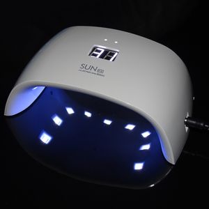 Wholesale- FOEONCO SUN9X 18W UV Lamp For Nail Banicure White Light Timer Control Professional Nail Dryer Curing All UV LED Nail Gels B