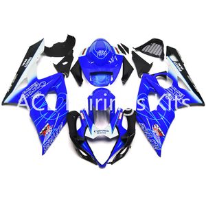 3 Gratisgeschenke Neue Suzuki GSXR1000 GSXR 1000 K5 2005 2006 05 06 ABS Motorradverkleidungsset Blau v39