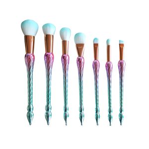 Set di pennelli per trucco a forma di zucca da 7 pezzi Set professionale per fard in polvere Pennello per fondotinta in polvere Strumento di bellezza Make Up Blending Brush Too Kit DHL Free