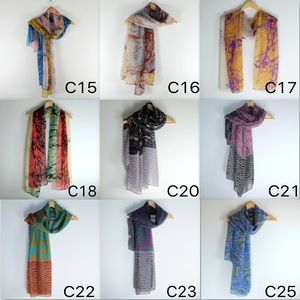 Mix Colors Long Voile Scarves Fashion Pashmina Ladies Beach Handduk 180 x 100cm Soft Scarf 10st Free Ship