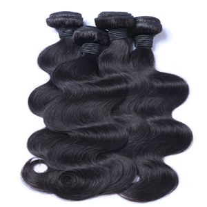 Brasiliansk kroppsvåg hår väver 9a bästa kvalitet mänskliga hårförlängningar 2st peruanska malaysiska indiska brasilianska hår