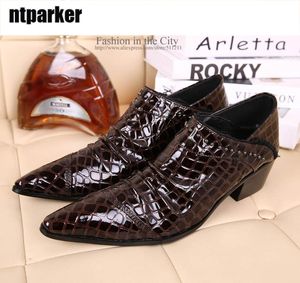 Italian Style shoes man 100% Brand Man's leather Shoes man dress shoes leather, big size EU38-46, Free Shipping
