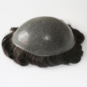 핸드 묶인 얇은 피부 toupee 순수한 인도 remy 힌트 인간 머리 중간 밀도 다양한 색상 사용 가능
