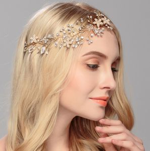 Wholesale luxurious tiaras resale online - Top Quality Bridal Headbands Luxurious Headpieces Hair Accessory orgeous Crystal Wedding Bridal Tiaras Crown Wedding Bridal Accessories