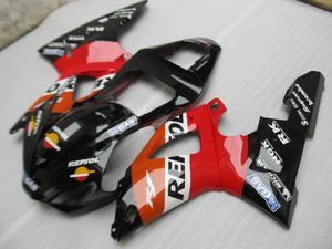 Gratis Anpassa Fairing Kit för Yamaha YZF R1 2000 2001 Red Black Fairings Set YZFR1 00 01 OT19