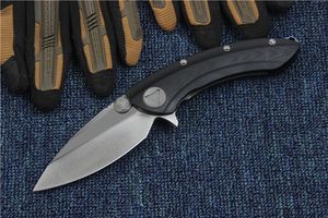 Özel Teklif Mükemmel Kalite Flipper Katlanır Bıçak D2 Saten Blade G10TC4 Titanyum Alaşım Kolu EDC Cep Klasör Bıçaklar Taktik Bıçaklar