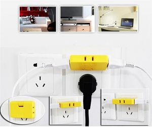 New Arrival Mini Outlet Power Converter 3in1 Rotate Charger Wall Socket Adapter Splitter US Plug One to Three Power Conversion