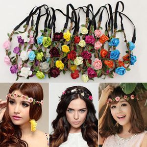 1Pc Hair band Girls Flower Fairy Bohemian Braid Wedding Beach Tiara Crown Hair Headband #R690