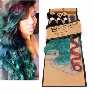 OMBRE PURPLE,PINK,BROWN brazillian body wave bundles,weaves closure 220g synthetic braiding hair,bundles with closure sew in hair extensions