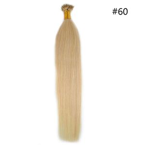 Remy Virgin Brasilian Hair 200Strands Nano Ringar Hårförlängning 0.5g / s Full Head Set Brasilianska Human Hair Olika färger tillgängliga