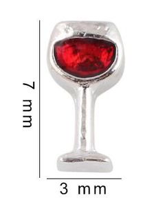 20PCS Wine DIY Alloy Floating Locket Charms Fit For Glass Living Magnetic Memory Locket Fashion Jewelrys