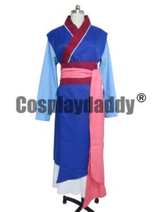 Hua Mulan Dress Blue Dress Princess Dress Movie Cosplay Costume