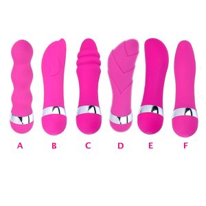 Nuovo arrivo 6 Style Potente vibratore G-Spot vibrante rosa-rosso massaggiatore Dildo Vibe Sex Toys per le donne Multi-Velocità