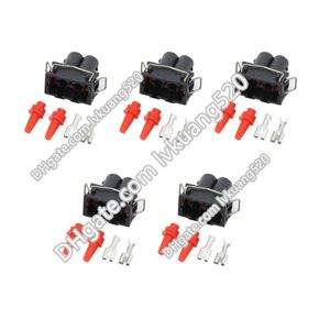 5 Conjuntos DJ70252-6.3-21 / conectores / plugue chifre caracol público / VW bip speaker connector