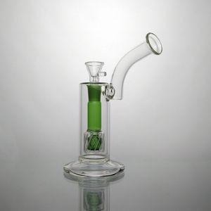 Water Pipes Green Glass Percolator pipe Hookahs For Smoke 18.8mm Bongs for sale Oline headshop