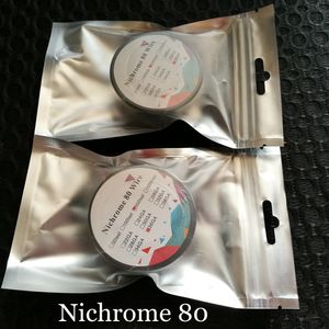 Nichrome 80 tel 500 feet makara AWG 30G 32G 34G 36G 38G Gösterge 500ft Isıtma Direnci Bobini Fit