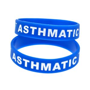 100PCS Asthmatic Kids Size Silicone Rubber Bracelet Great to used in Alert Reminder 3 Colors Promotion Gift