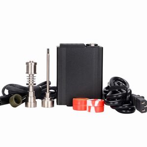 Wholesale temperature controller kit for sale - Group buy G9 Portable Titanium Electric dab nail PID Temperature Controller E Nail kit MM oil rig dabber box quartz nail glass bong