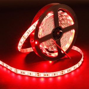 IP65 LED Flexible Strips DC12V 5050 2835 14.4W 60LEDs RGB Single Color Red Green Blue Waterproof Lights 100-240V Adapter Controller China