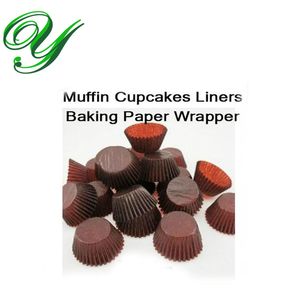 Cupcake liners paper cases macaron muffin wrappers stand 3.5cm brown pastry baking tools Kids Birthday Party Decorations 4200pcs/carton